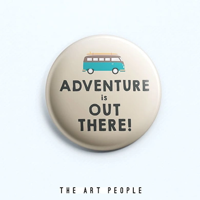 Adventure Badge (Safety Pin, 6cms)-C013