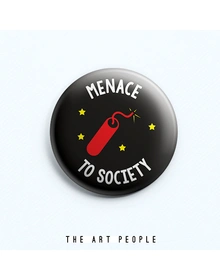 Menace Badge (Safety Pin, 6cms)