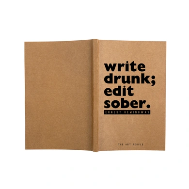 Write Drunk Notebook (Unruled, 90GSM, A5, 120 Pages)-1