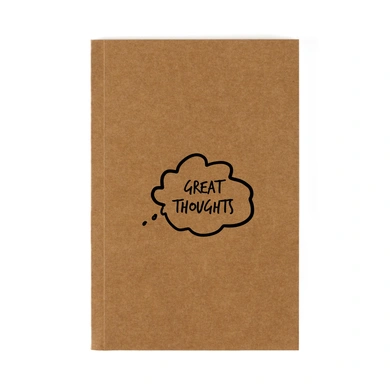 Great Thoughts Notebook (Unruled, 90GSM, A5, 120 Pages)-D024