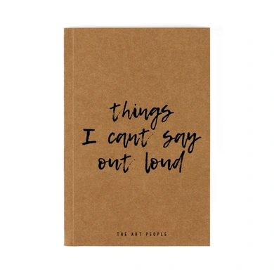 Can't Say Loud Notebook (Unruled, 90GSM, A5, 120 Pages)-D002
