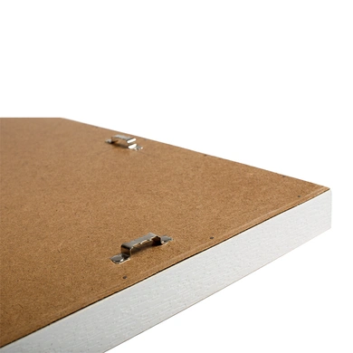 White Framed Cork Pin Board (Cork,38 x 33 cm, White)-White-3