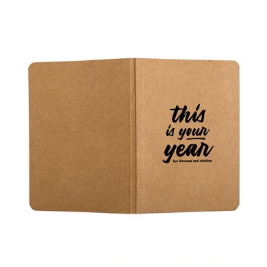 This Is Your Year Pocket Notebook (Ruled, 80GSM, A6, 90 Pages)-Brown-4