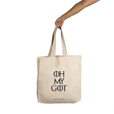Oh My GOT Tote - Cotton Canvas, Size - 15 x 15 x 4 Inches(LxBxH)-B122