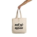 Out Of Office Tote - Cotton Canvas, Size - 15 x 15 x 4 Inches(LxBxH)-B118-sm