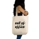 Out Of Office Tote - Cotton Canvas, Size - 15 x 15 x 4 Inches(LxBxH)-Off White-2-sm