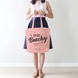 Feelin Beachy Pink Tote Bag (Cotton Canvas, 39 x 37 cm)-1-sm