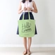 Hello Summer Green Tote Bag (Cotton Canvas, 39 x 37 cm)-1-sm