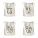 Shoe Bags (Pack of 4)-Off White-35 x 25 x 6 cm-6-sm