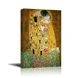The Kiss by Gustav Klimt (Canvas, Digital Printed) Size: 40 cm x 30 cm-K001-sm