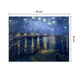 Starry Night over Rhone by Van Gogh (Canvas, Digital Printed) Size: 30 cm x 40 cm-Multi-1-sm