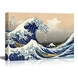 Great Wave by Katsushika Hokusai (Canvas, Digital Printed) Size: 30 cm x 40 cm-K006-sm