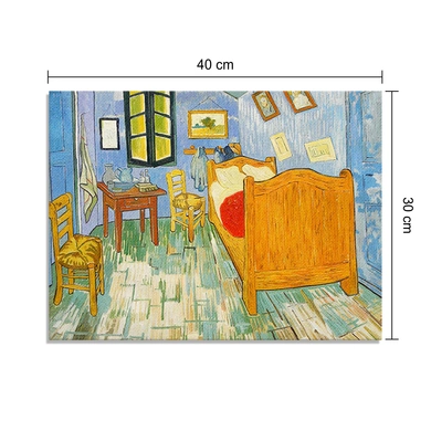Van Gogh's bedroom in Arles (Canvas, Digital Printed) Size: 30 cm x 40 cm-Multi-1