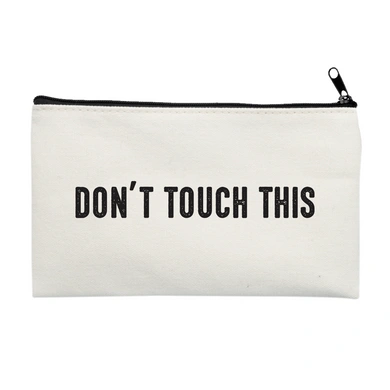 Touch Multi Purpose Pouch (Cotton Canvas, 21x15cm, Off White)-L007