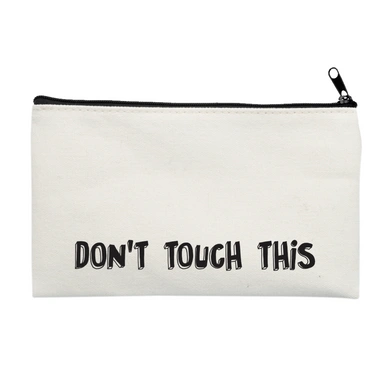 Don't Multi Purpose Pouch (Cotton Canvas, 21x15cm, Off White)-L018