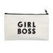 Girl Boss Multi Purpose Pouch (Cotton Canvas, 21x15cm, Off White)-L019-sm