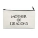 Mother Of Dragons Pouch (Cotton Canvas, 21x15cm, Off White)-L028-sm