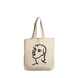 Matisse Face Tote Bag (Off White)- Cotton Canvas -Size (15x15x4  Inches)-B133-sm