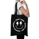 Good Vibes Tote Bag  Only Tote (Black)- Cotton Canvas -Size (16x14x4  Inches)-Black-16x14x4 Inches-Cotton Canvas-1-sm