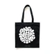 One Day Tote Bag (Black)- Cotton Canvas -Size (16x14x4  Inches)-BL134-sm