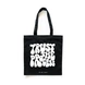 Trust the Process Tote Bag (Black)- Cotton Canvas -Size (16x14x4  Inches)-BL135-sm