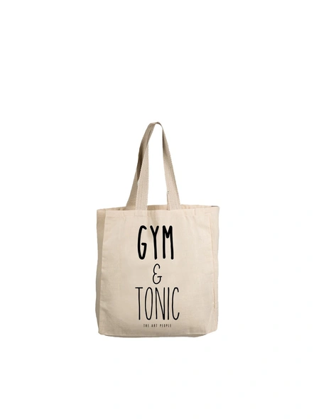 Gym &amp; Tonic Off White Tote -B001