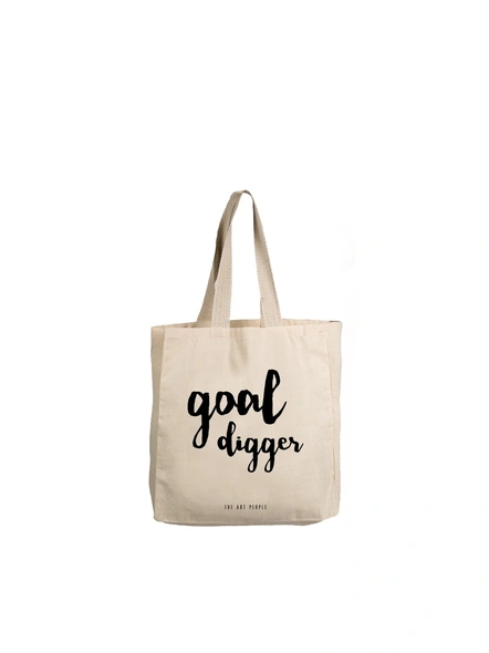Goal Digger Off White Tote -B022