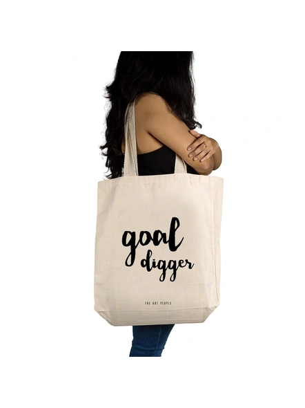 Goal Digger Off White Tote -2