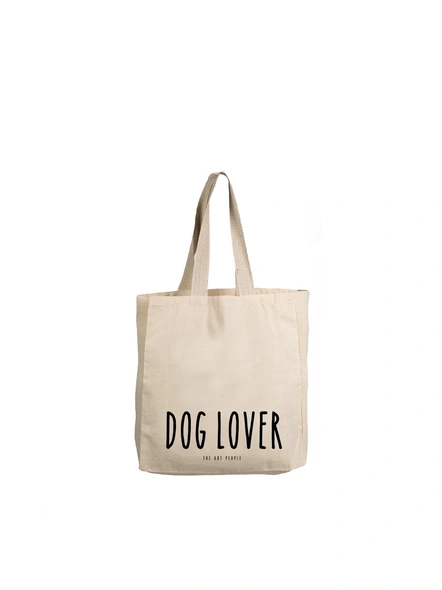 Dog Lover Off White Tote -B037