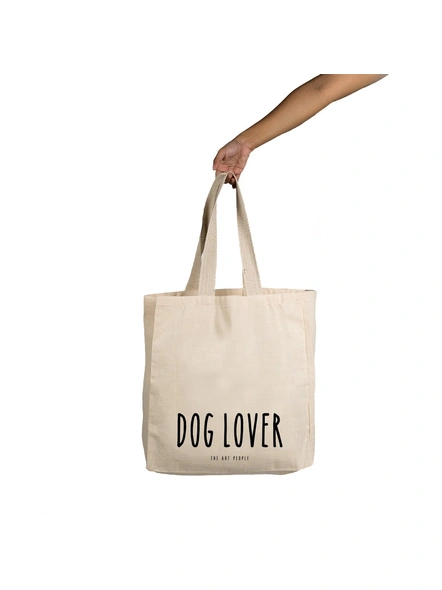 Dog Lover Off White Tote -1