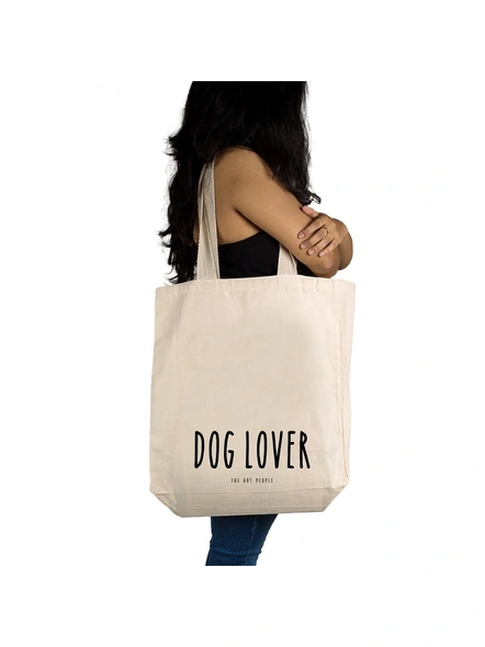 Dog Lover Off White Tote -2
