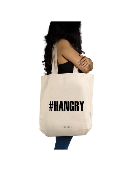 Hangry Off White Tote -2