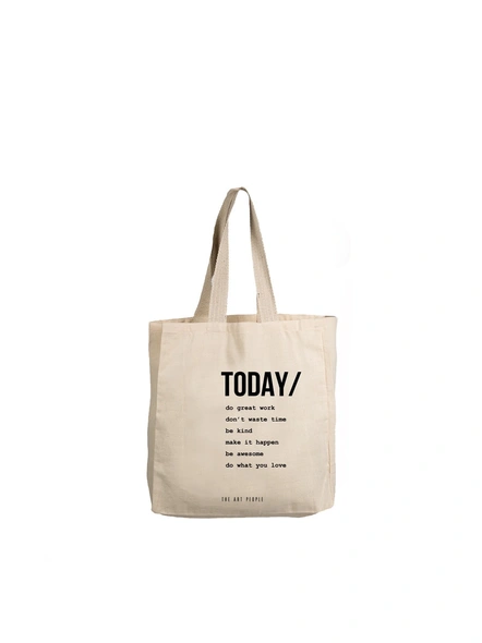Today Off White Tote -B050