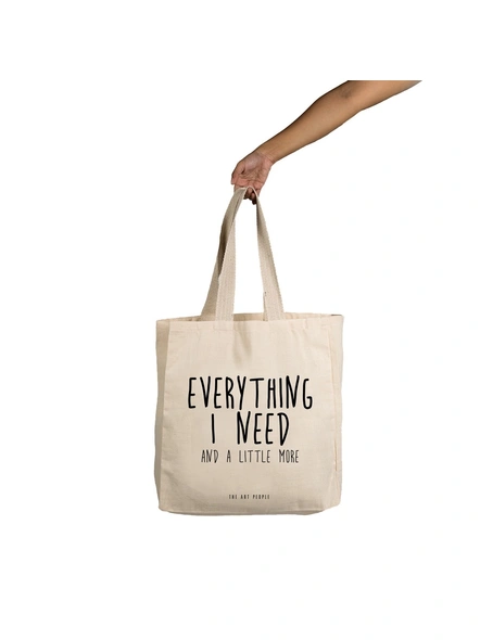 Everything I Need Off White Tote -1