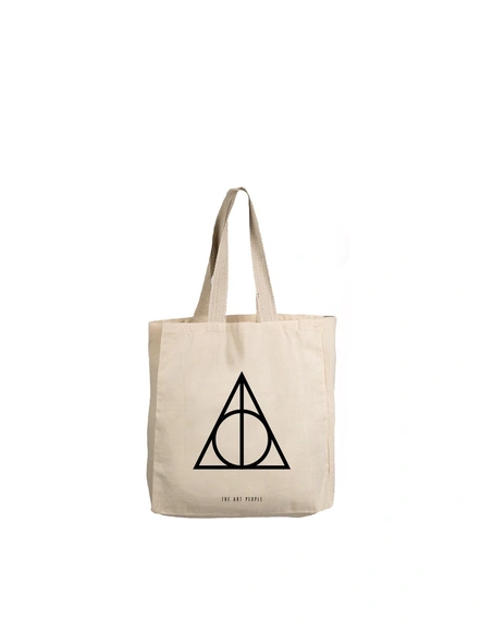 Deathly Hallows Off White Tote-B063
