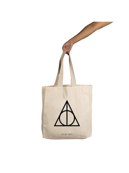 Deathly Hallows Off White Tote-1
