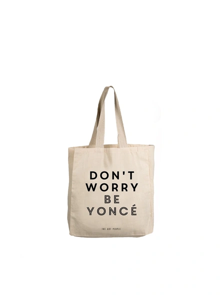 Don't Worry Off White Tote -B067