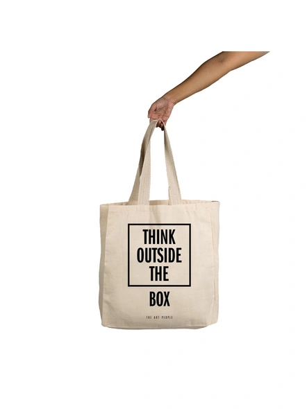 Think Outside Off White Tote -1