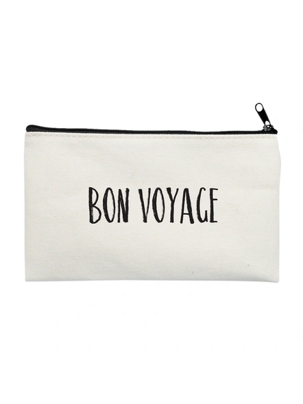 Bon Voyage White Pouch-L011