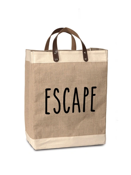 Escape Burlap Bag Beige-BJC013