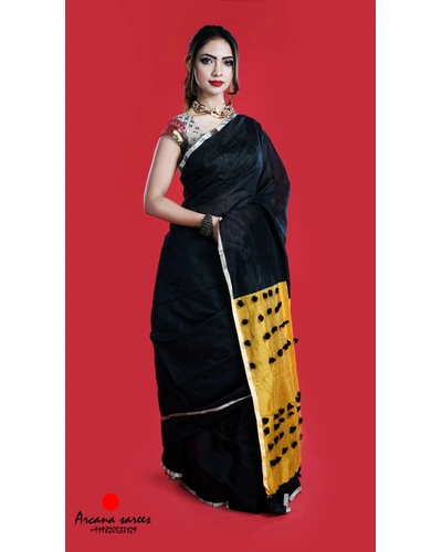 Black and Mustard-Black-Cotton-Formal / Casual Wear-2