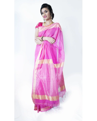 Pink Cotton Silk Saree-201927