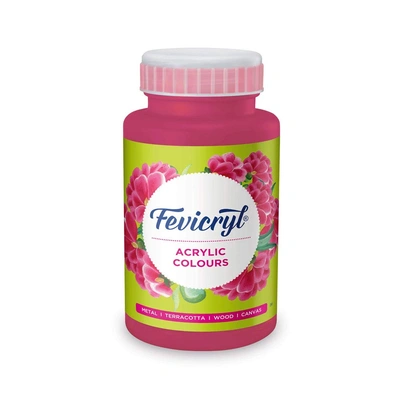 Fevicryl Pidilite Acrylic Painting Color (Pink Neon, 500Ml)