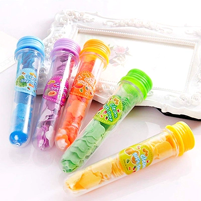 RD MALL Travel Soft Paper Soap Flower Design Tube Shape Bottle Set of 6 Piece - Random Color