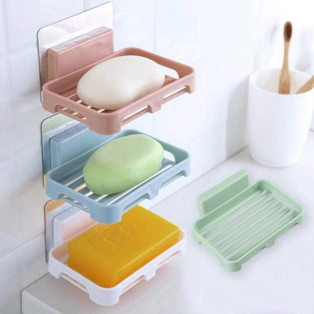 RD MALL Plastic Self-Adhesive Waterproof Soap Holder Wall Mounted No Drilling Bathroom Kitchen Soap Holder (Multicolor, 1 Piece)RD MALL Plastic Self-Adhesive Waterproof Soap Holder Wall Mounted No Drilling Bathroom Kitchen Soap Holder (Multicolor, 1 Piece)-2