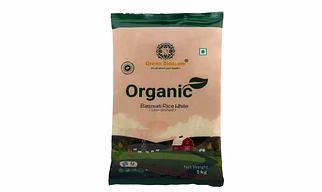 Green Blossom Organic Basmati Rice White - 1 Kg