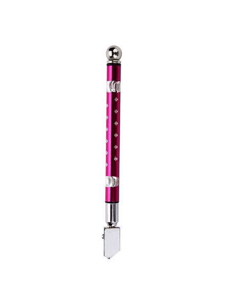 Glass Cutter Portable Handheld Wheel Type Glass Cutter with Non-Slip Handle for 3~15mm Glass Cutting for Cutting Glass, Diamond and Minerals in The Range of 3~15mm(Purple)