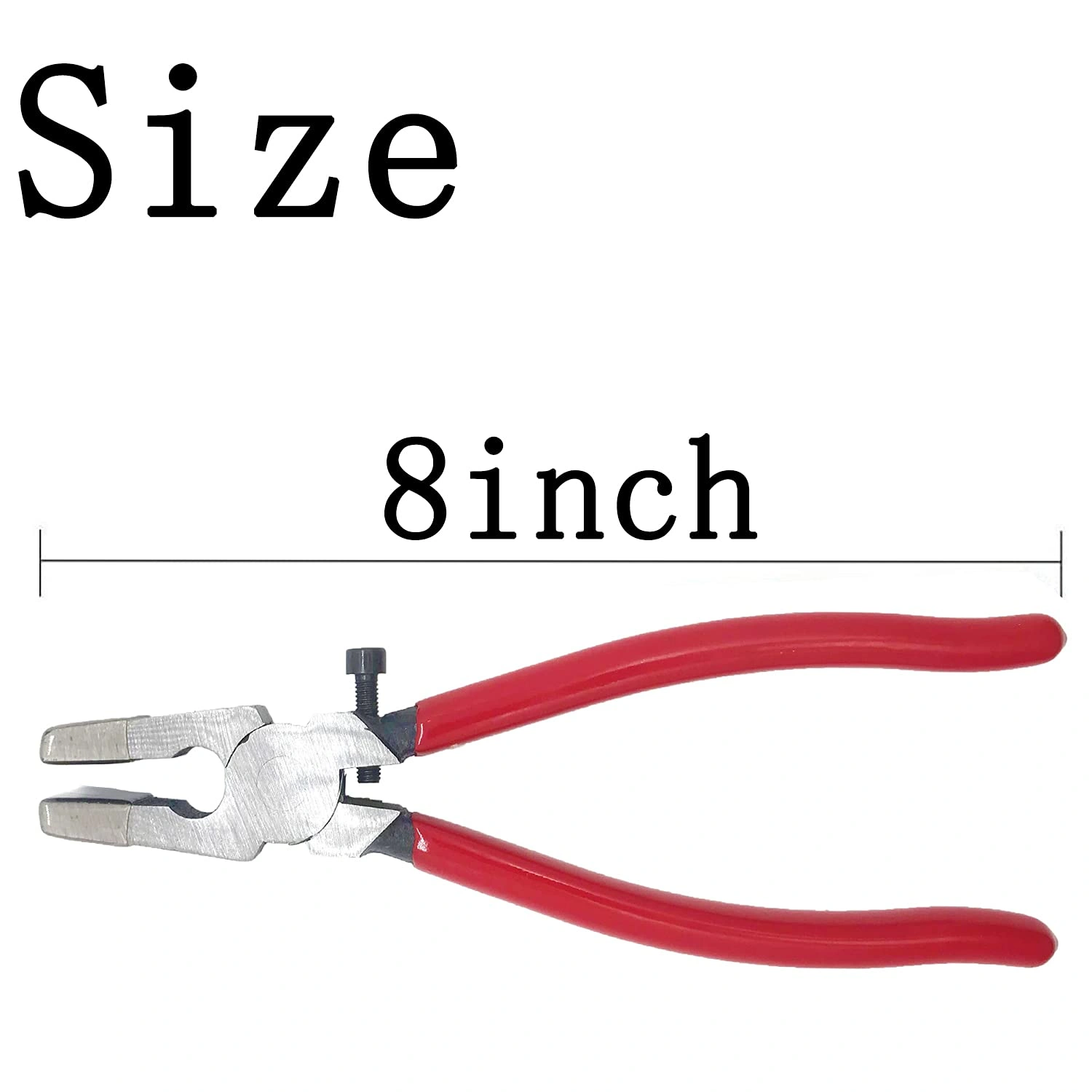 Key Fob Pliers Tool, 8 Inch Glass Running Pliers Attach Rubber Tips, with Adjustable Screw-2