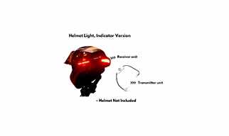 Tryka Gears Pharos – Helmet Light with Turn / Brake Indicator