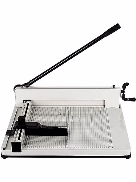 12'' Guillotine Paper Cutter, Heavy Duty A4 Trimmer Machine with Commercial Metal Base and 400 Sheet Large Capacity for Home and Office, Paper Trimmer (Assorted Color)